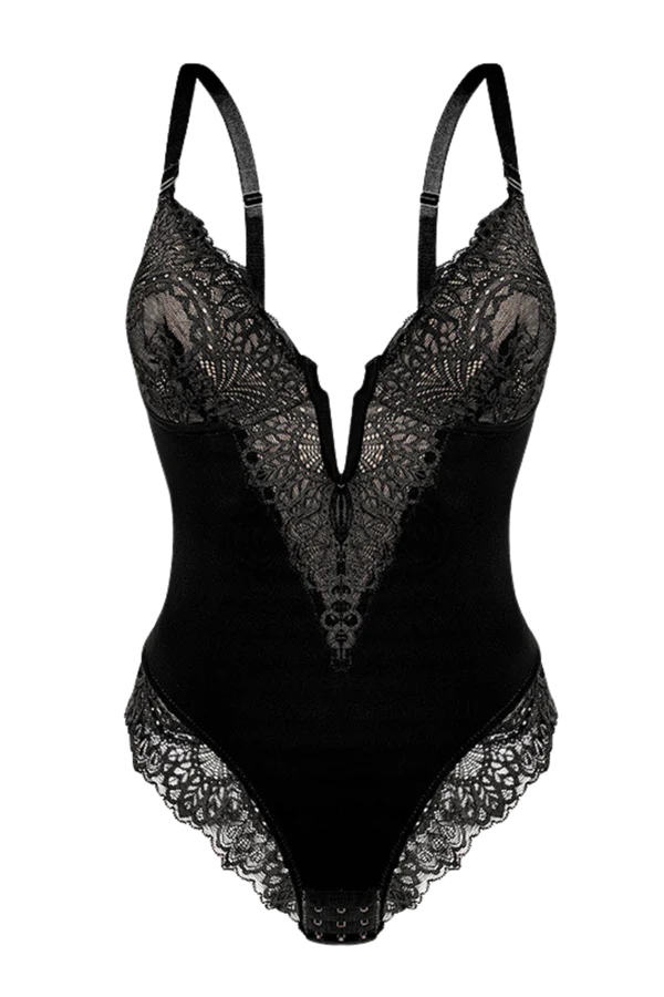 Deep-V Neck Bodysuit