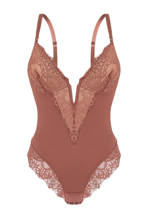 Deep-V Neck Bodysuit