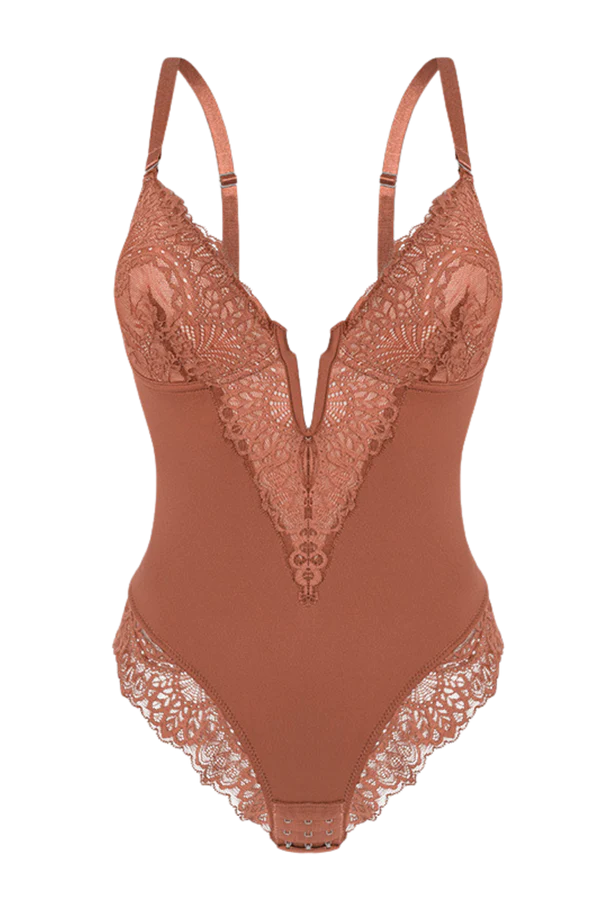 Deep-V Neck Bodysuit
