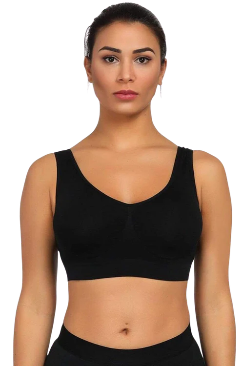 Seamless Wireless Bra With Support