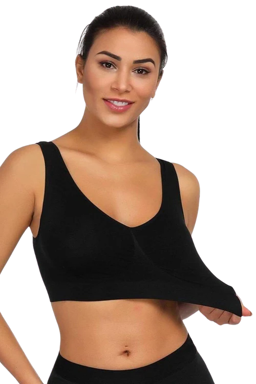Seamless Wireless Bra With Support