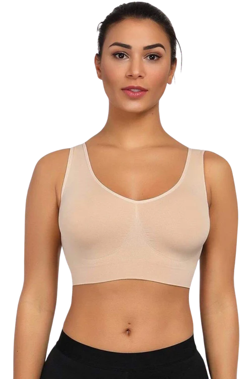 Seamless Wireless Bra With Support